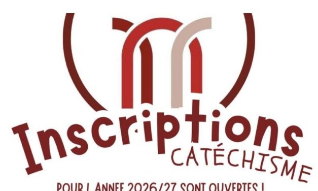 Les inscriptions au catéchisme sont ouvertes !!